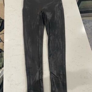 SPANX Black Faux Leather Pants